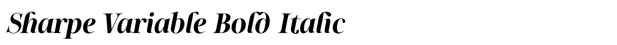 Sharpe Variable Bold Italic image